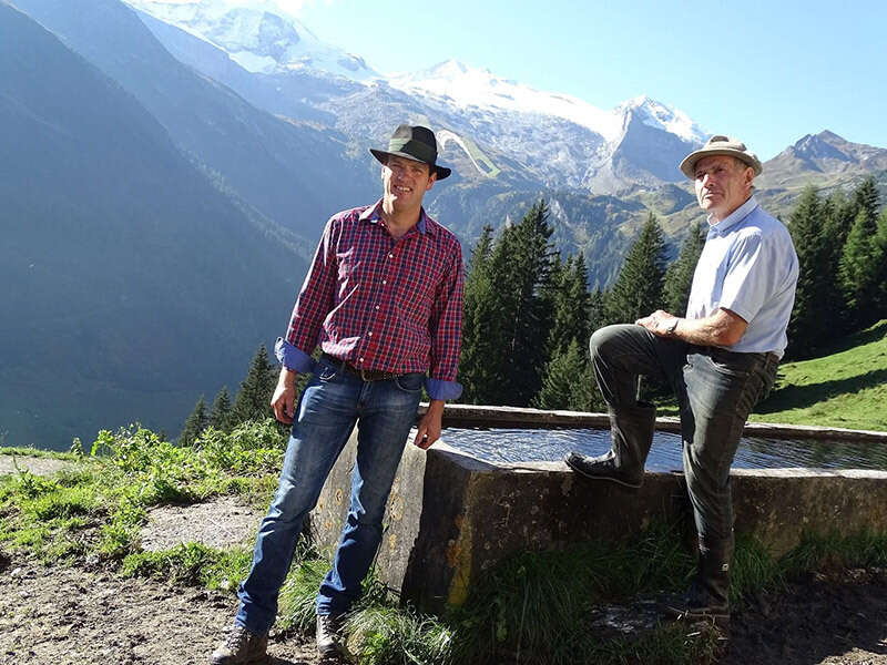 Familie Mader auf der Alm