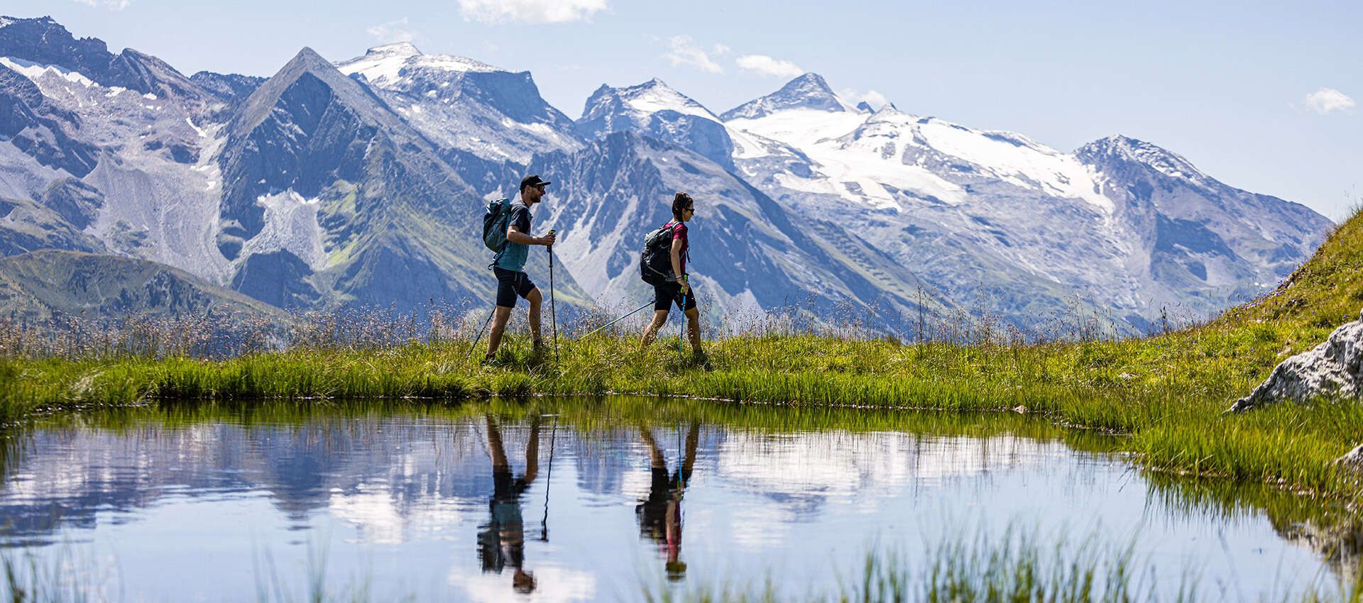 Hiking in summer in the Tux mountains