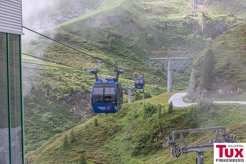  Gondola lift on the Hintertux Glacier in summer