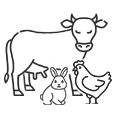 Tiere am Bauernhof Icon